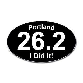 Portland Marathon Oval Decal by Run2Run