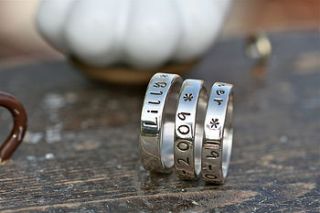 personalised simplicity ring by joulberry