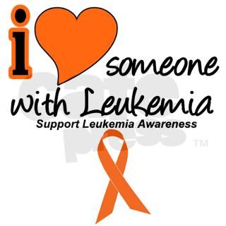 I Love Someone w/Leukemia Round Sticker by hopeanddreams