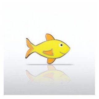 Lapel Pin   Attitude is Everything Fish 
