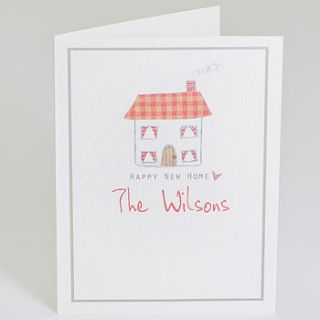 personalised 'new home' card by violet pickles