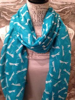 dragonfly scarf by french grey interiors