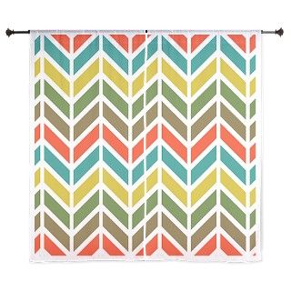 chevron stripes 60 Curtains by freakyartshop