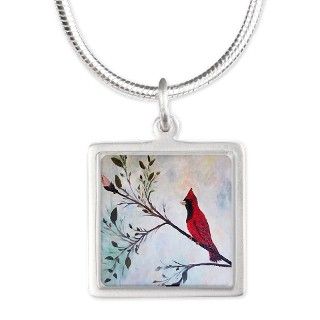 Sweet Red Cardinal Necklaces by RokinArtGiftsandHomeDecor