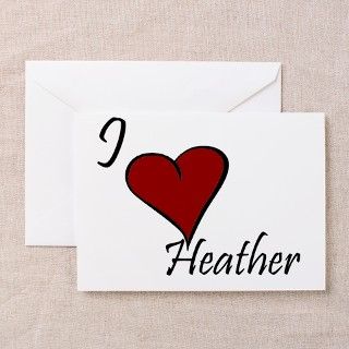 I love Heather Greeting Cards (Pk of 10) by justsayyouloveme