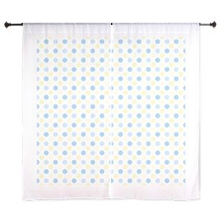 Blue Polka Dots Curtains by ColorfulPatterns