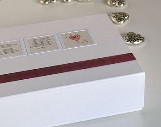 personalised anniversary keepsake box by a touch of verse