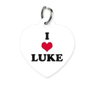 I Love Luke Pet Tag by namestuff_iheart
