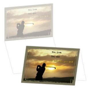 ECOeverywhere You Golf Boxed Card Set, 12 Cards and Envelopes, 4 x 6 Inches, Multicolored (bc14213)  Blank Postcards 