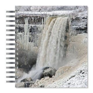 ECOeverywhere Winter Falls Picture Photo Album, 18 Pages, Holds 72 Photos, 7.75 x 8.75 Inches, Multicolored (PA12553)  Wirebound Notebooks 