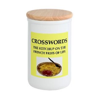 crossword Flour Container by winnerscircle3