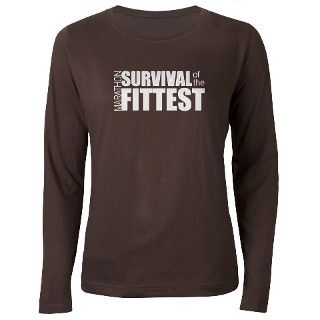 Survival of the Fittest Marathon T Shirt by familyfanclub