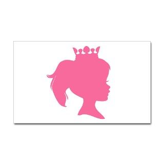 Pink Silhouette Princess Decal by toddlersplace