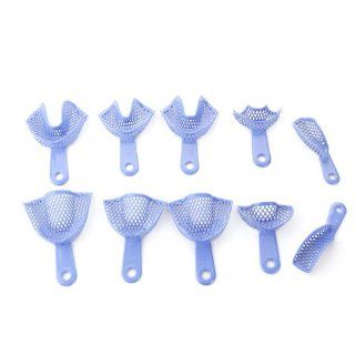 Autek 20 pcs Plastic Steel Dental Impression Trays NEW Dental Instruments(Dental 05 20)