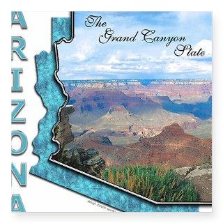 Arizona   Grand Canyon State Square Sticker by Admin_CP122247