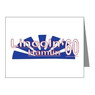 Lincoln Hamlin 60 Note Cards (Pk of 10) by BigWhigParty