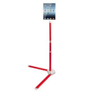 Red Color Multi Functionl Purposeful 360 Degrees Adjustable Floor Stand for iPad 2 / 3 /4 Computers & Accessories