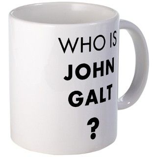 WHO IS JOHN GALT? Mug by zerodesignz