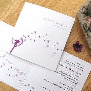 made a wish wedding stationery collection by pink polar