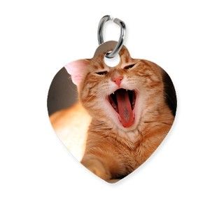cat yawning Pet Tag by Admin_CP35497297