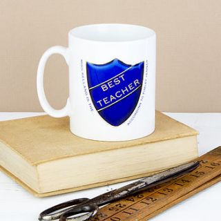 personalised best badge mug by 3 blonde bears