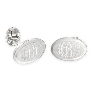 monogram cufflinks by anna lou of london