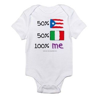 Italy/Puerto Rico Flag Design Infant Bodysuit by soupertees