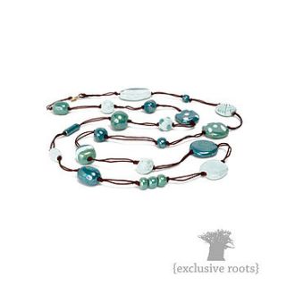 arctic green savannah long necklace by exclusive roots