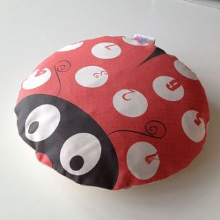 children's ladybird cushion with numbers by halfpinthome