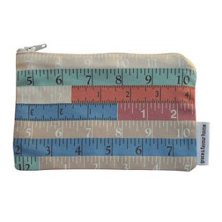 tape measure fabric purse by grace & favour home