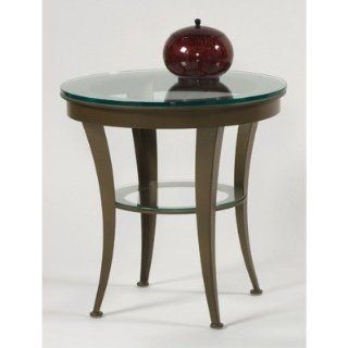 Spectrum Contemporary End Table Metal Finish Pewter  