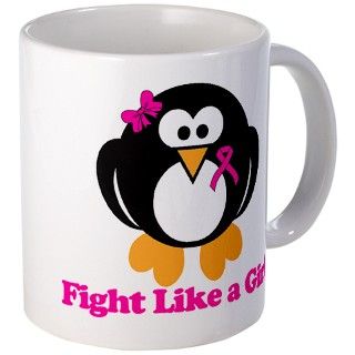 Penguin   Fight Like a Girl Mug by cpshirts