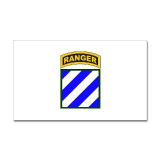 3rd Infantry Div Ranger Tab Rectangle Decal by militarytops2