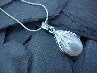 pearl claw pendant by summer and silver
