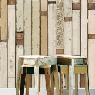 scrap wood wallpaper 01 by house interiors & gifts