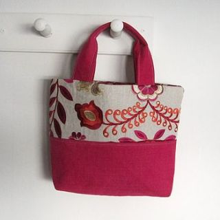 lily button town bag hot pink by lily button treasures