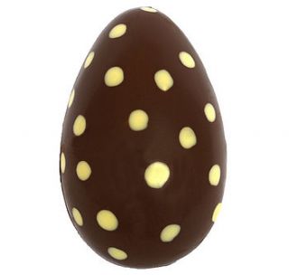hollow dotty chocolate easter egg by gorvett & stone