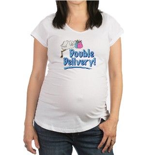 STORK DELIVERING BOY/GIRL TWINS Shirt by eastovergraphic