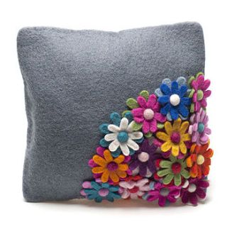 handmade felt cushion multiple design by felt so good