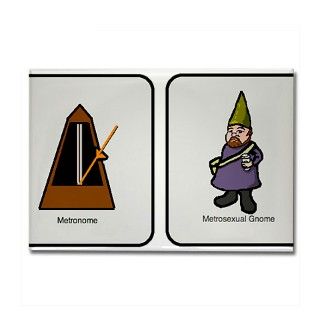 Metro Gnome Rectangle Magnet by pithstop