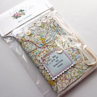 personalised map journal by nellie and elsie