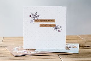 'special sister' christmas card by studio seed