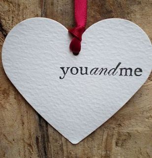gift tags with words you and me by edgeinspired