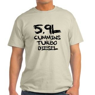 5.9 L Cummins Turbo Diesel T Shirt by AllTruckTees