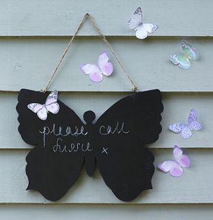 butterfly blackboard by retreat home