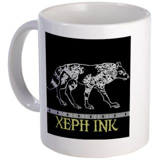 Celtic Wolf Mug by XephInk