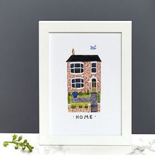 personalised home portrait by wolf whistle
