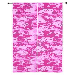 CAMO DIGITAL PINK Curtains by TrendiTextures