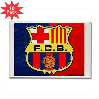F.C. Barcelona Rectangle Magnet (10 pack) by joshua1998
