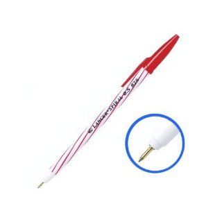 Asia Professional   Lancer Ball Pen with Modern Spiral Syle   Red 0.5mm, 50 Pens Per Box (Popular for College and University Especially Science, Architect, Engineer) Cheap 